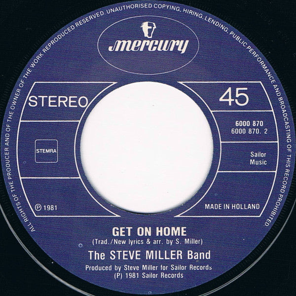 Steve Miller Band : Keeps Me Wondering Why (7", Single)