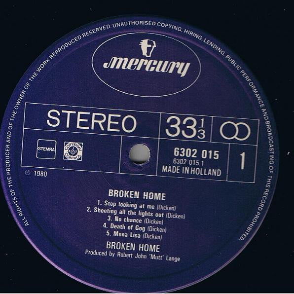 Broken Home (2) : Broken Home (LP, Album)
