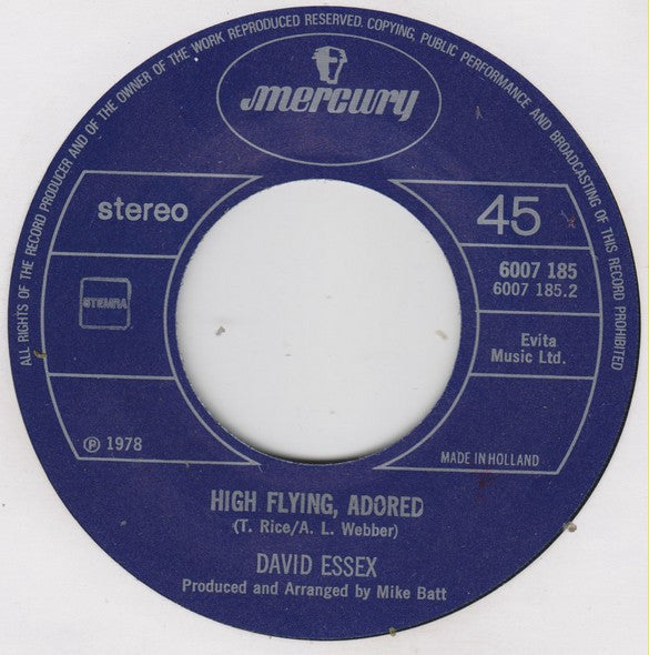 David Essex : Oh What A Circus (7", Single)