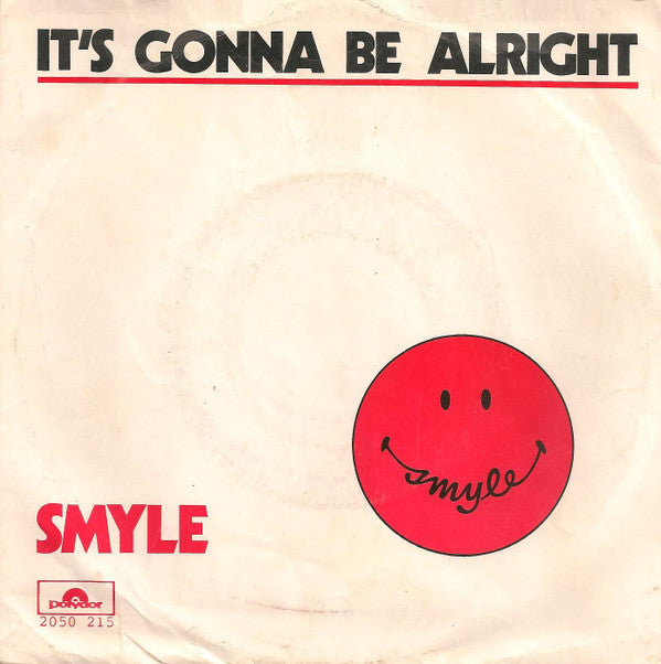 Smyle : It's Gonna Be Alright (7", Single, Pap)