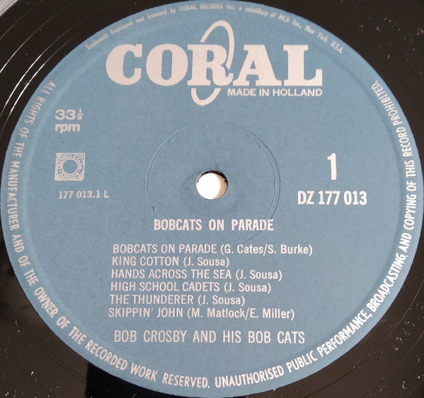 Bob Crosby And The Bob Cats : Bobcats On Parade (LP)