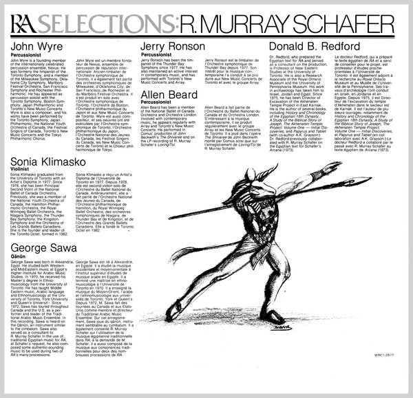 R. Murray Schafer : Ra (Selections) (LP, Album)