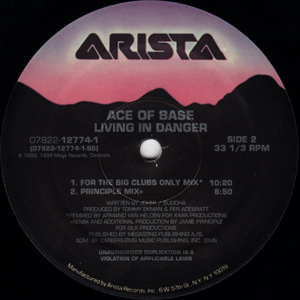 Ace Of Base : Living In Danger (12", Single)