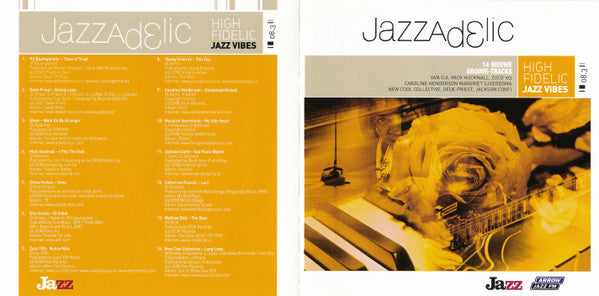 Various : Jazzadelic 08.3 High-Fidelic Jazz Vibes (CD, Comp, Promo)