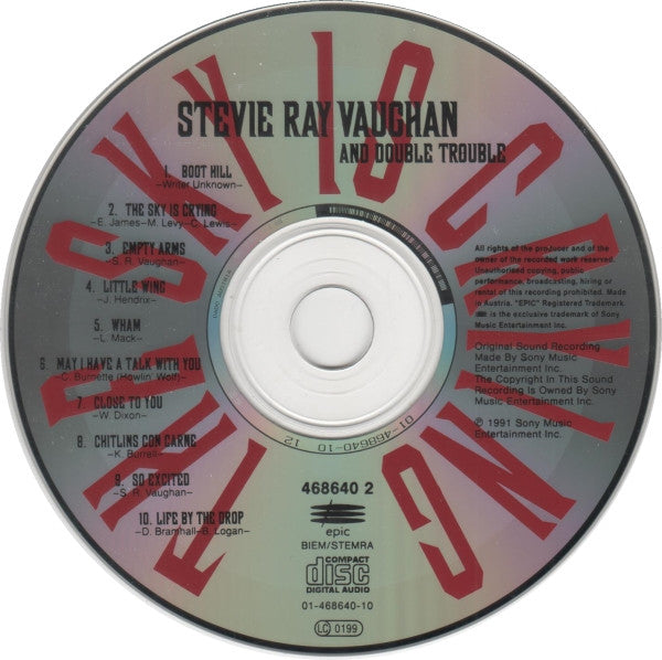 Stevie Ray Vaughan And Double Trouble* : The Sky Is Crying (CD, Album)