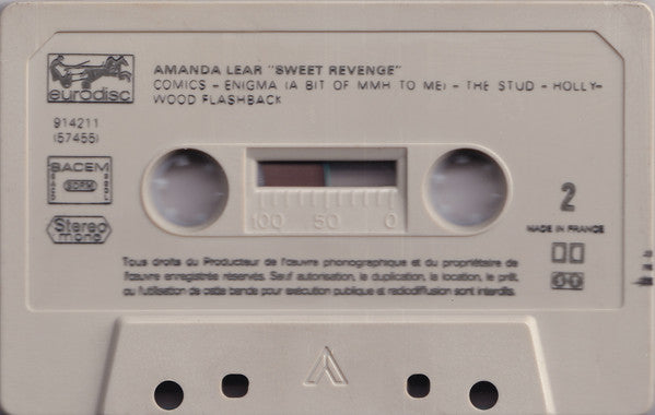 Amanda Lear : Sweet Revenge (Cass, Album, Son)