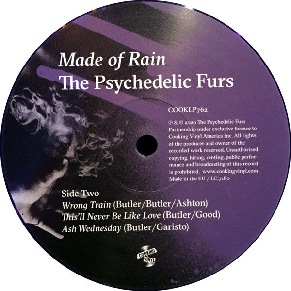 The Psychedelic Furs : Made Of Rain (2xLP, Album, Ltd, Pur)