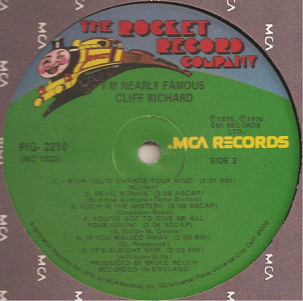 Cliff Richard : I'm Nearly Famous (LP, Album, Glo)