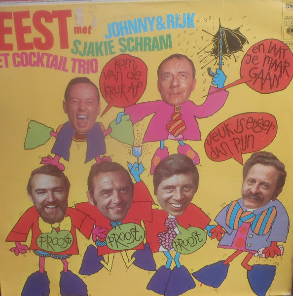 Johnny & Rijk, Sjakie Schram, Cocktail Trio : Feest Met Johnny & Rijk, Sjakie Schram, Het Cocktail Trio (LP, Comp)