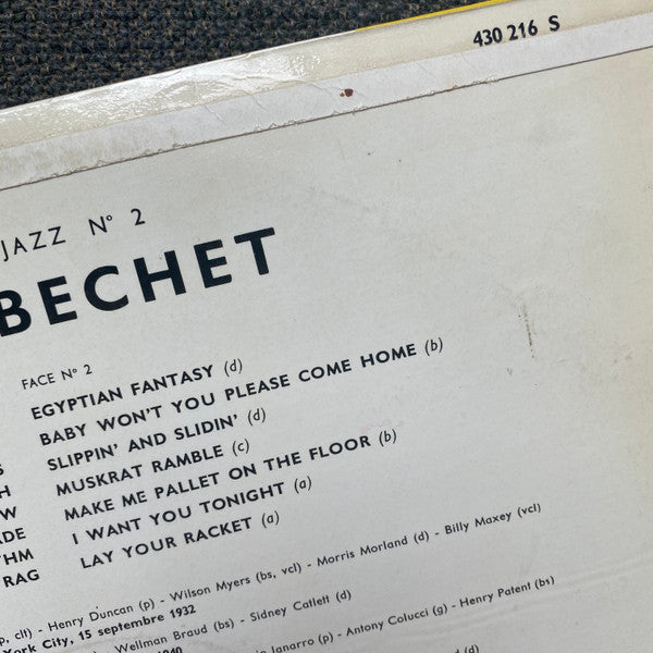 Sidney Bechet : Blues In The Air (LP, Album, Mono, RP, Bla)