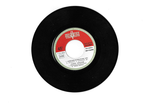 Charles Aznavour : J'aime Paris Au Mois De Mai (7", EP)