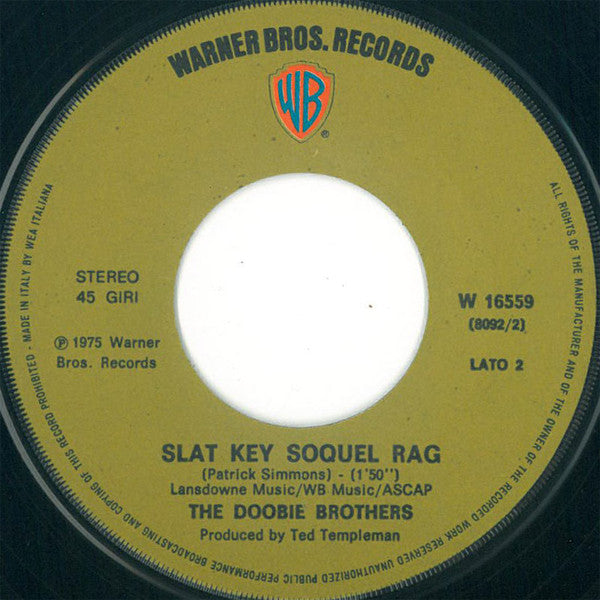 The Doobie Brothers : Take Me In Your Arms (7")