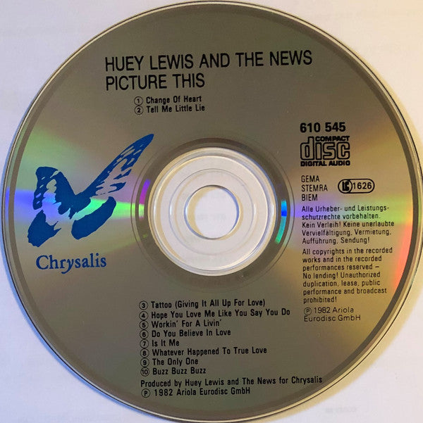 Huey Lewis And The News* : Picture This (CD, Album, RE)