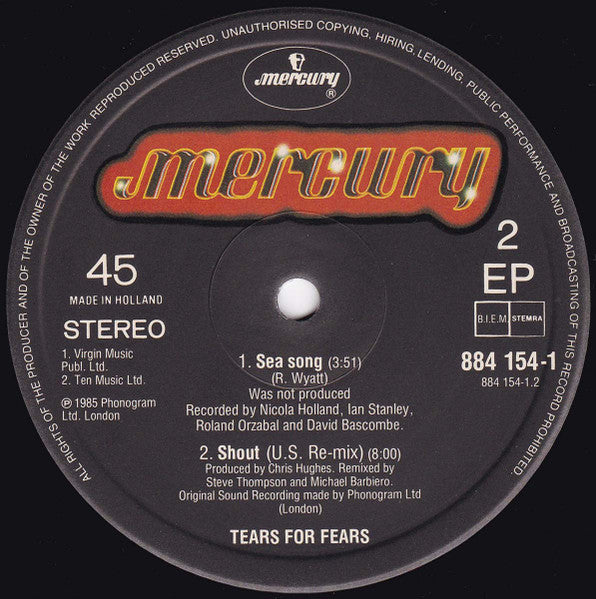 Tears For Fears : I Believe (A Soulful Re-Recording) (12", EP)