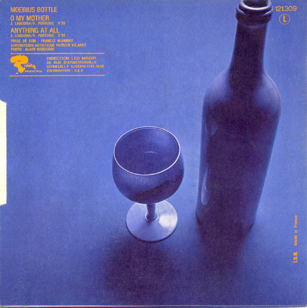 Moebius Bottle : O My Mother (7", Single, blu)