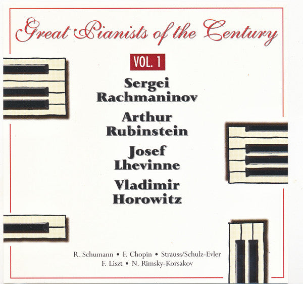 Various : Great Pianists Of The Century (5xCD, Comp, Mono + Box)