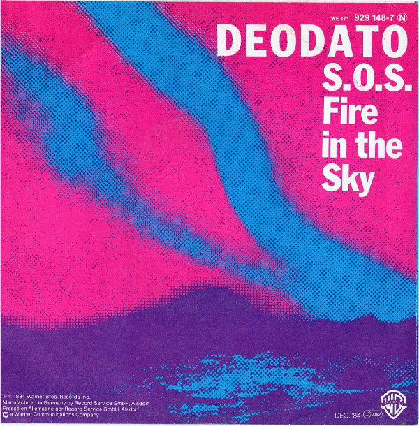 Eumir Deodato : S.O.S. Fire In The Sky (7", Single)