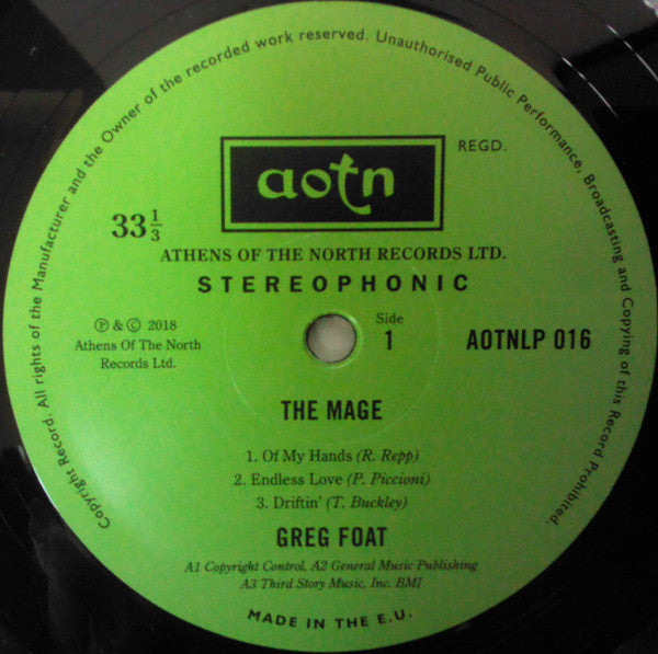Greg Foat : The Mage (LP, Album, RP)