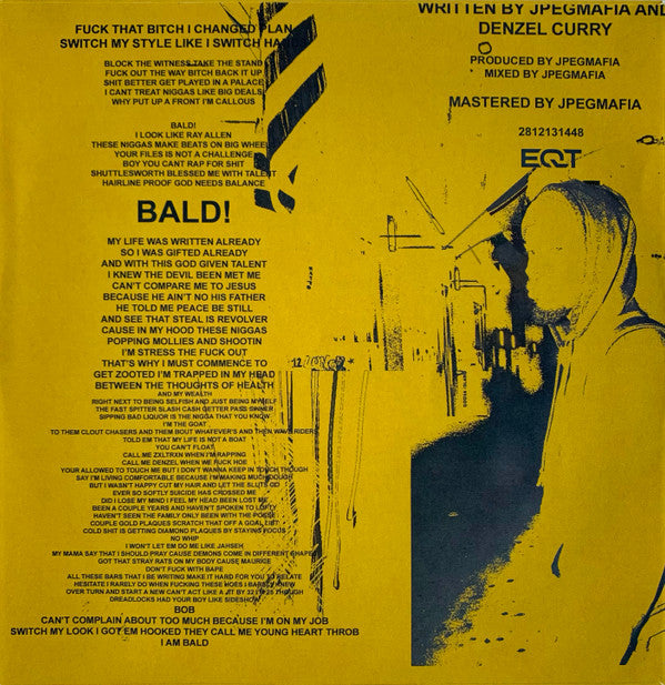 JPEGMAFIA : Bald! / Bald! Remix (7", Single, Ltd)