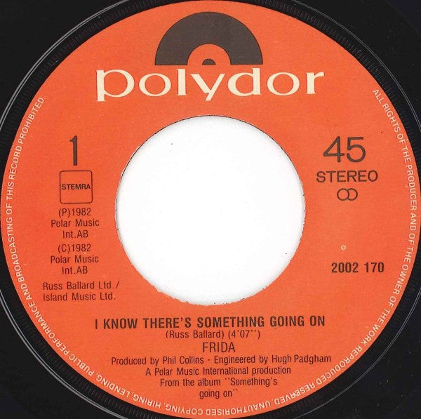 Frida : I Know There's Something Going On / Threnody (7", Single)