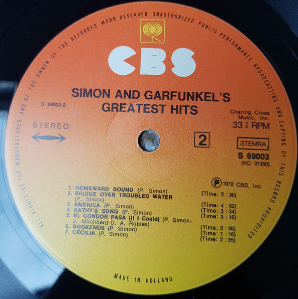 Simon & Garfunkel : Simon And Garfunkel's Greatest Hits (LP, Comp)