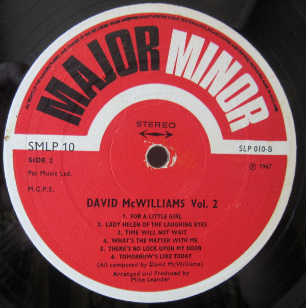 David McWilliams : David McWilliams Vol. 2 (LP, Album)