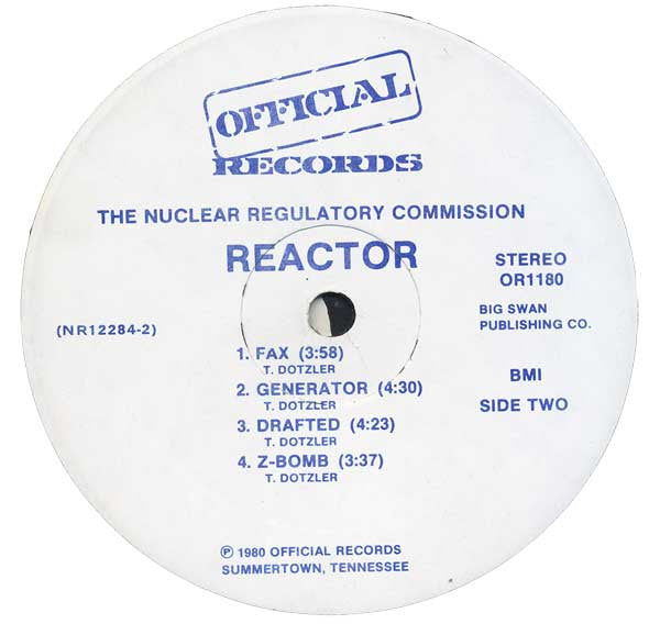 The Nuclear Regulatory Commission : Reactor (LP, Album)
