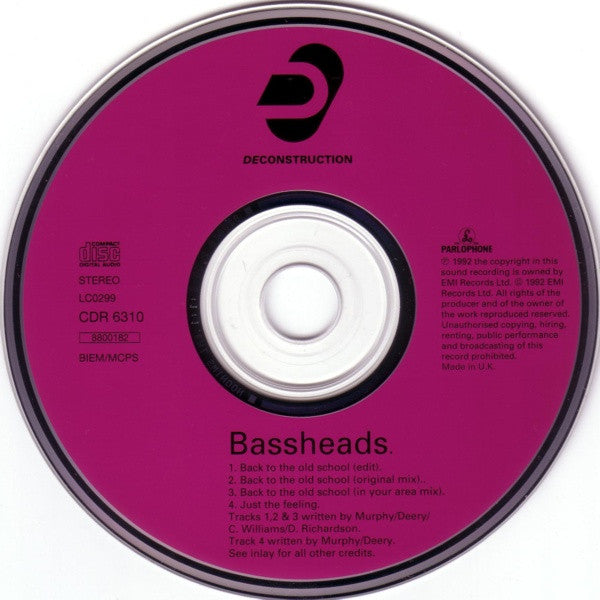 Bassheads : Back To The Old School (CD, Single)
