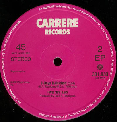 Two Sisters : B-Boys Beware (Club Mix) (12", EP, Maxi)