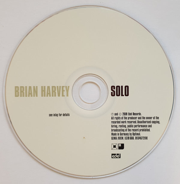 Brian Harvey : Solo (CD, Album)