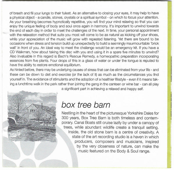 Janice Thorp, Paul Hornby-Battrick, John Pickles, Pete Wiltschinsky : Relaxation (Resting The Mind, Reviving The Body) (CD, Album)