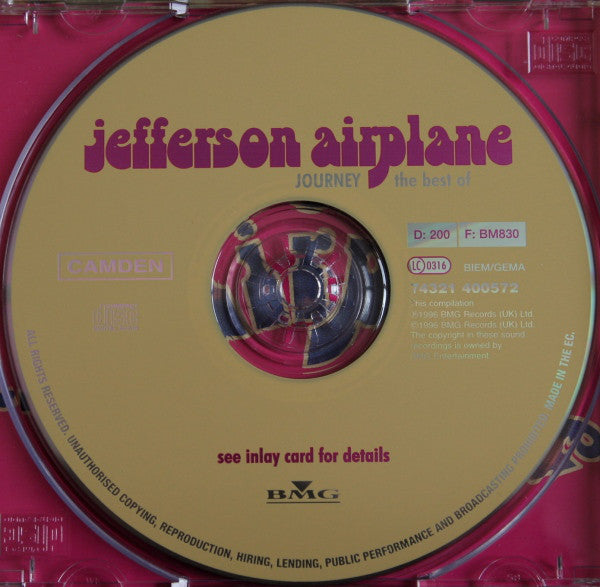 Jefferson Airplane : Journey...The Best Of (CD, Comp)