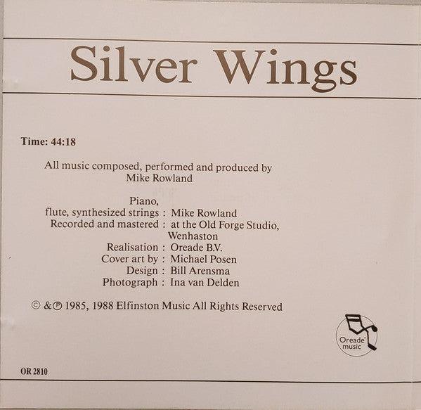 Mike Rowland (2) : Silver Wings (CD, Album, RE)