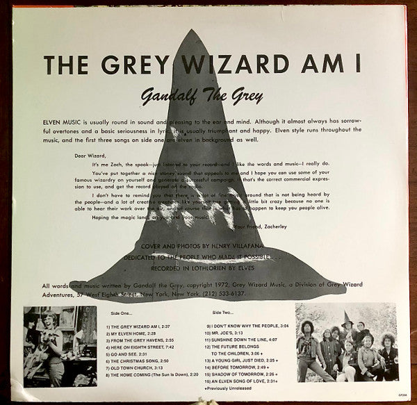 Gandalf The Grey : The Grey Wizard Am I (LP, RE)
