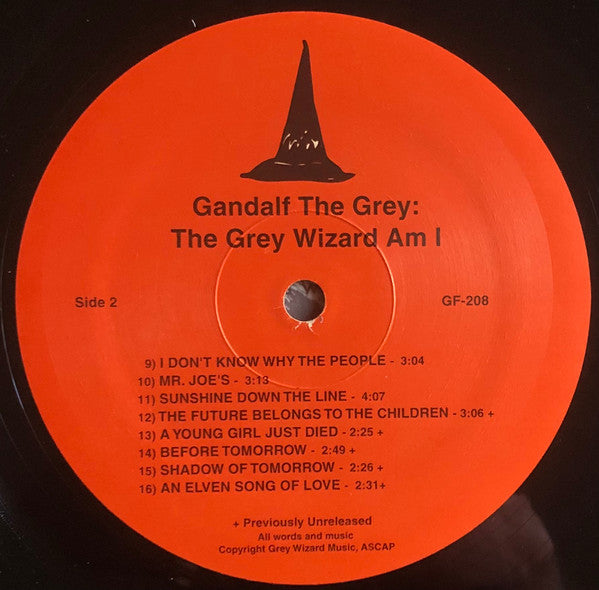 Gandalf The Grey : The Grey Wizard Am I (LP, RE)