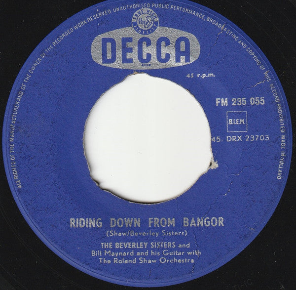 The Beverley Sisters : The Young Cavaliero (7")