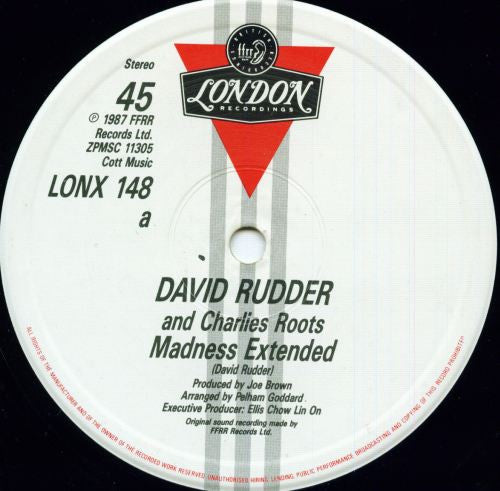 David Rudder And Charlies Roots : Madness Extended (12")