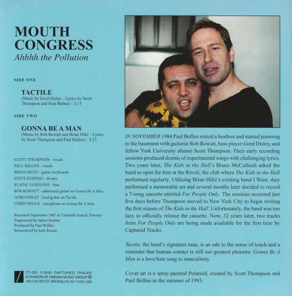 Mouth Congress : Ahhhh. The Pollution (7", Ltd, Tra)