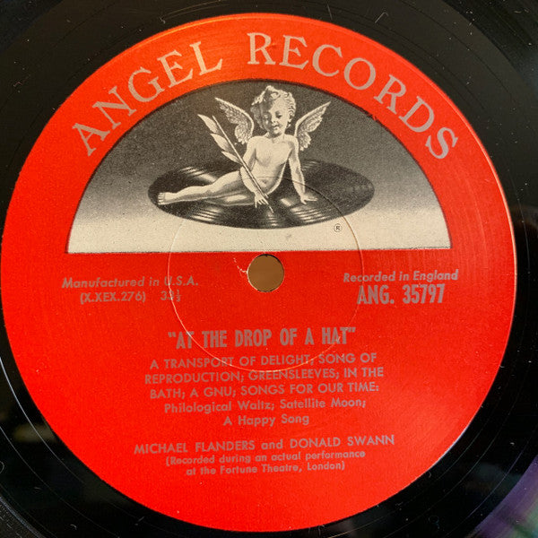 Flanders & Swann : At The Drop Of A Hat - An After Dinner Farrago (LP, Mono, RE, Scr)