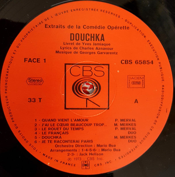 Marcel Merkes - Paulette Merval : Douchka (LP)