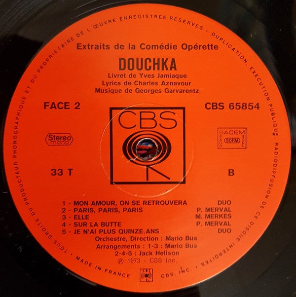 Marcel Merkes - Paulette Merval : Douchka (LP)