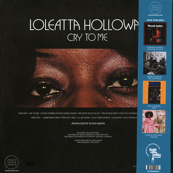 Loleatta Holloway : Cry To Me (LP, Album, RSD, Ltd, RE)