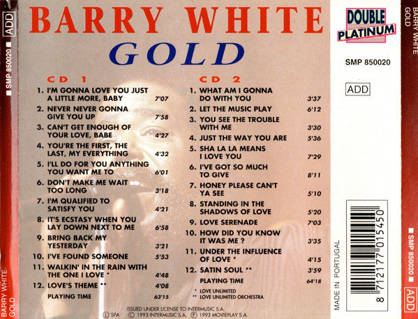 Barry White : Gold (2xCD, Comp)
