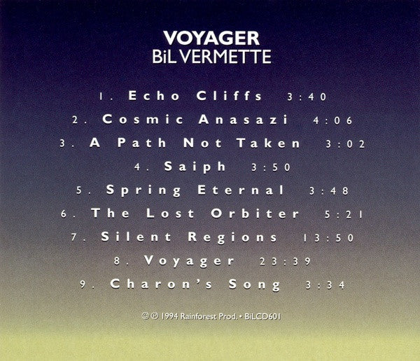 Bil Vermette : Voyager (CD, Album)
