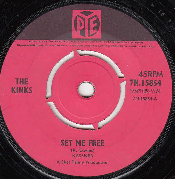 The Kinks : Set Me Free  (7", Single, 4-p)