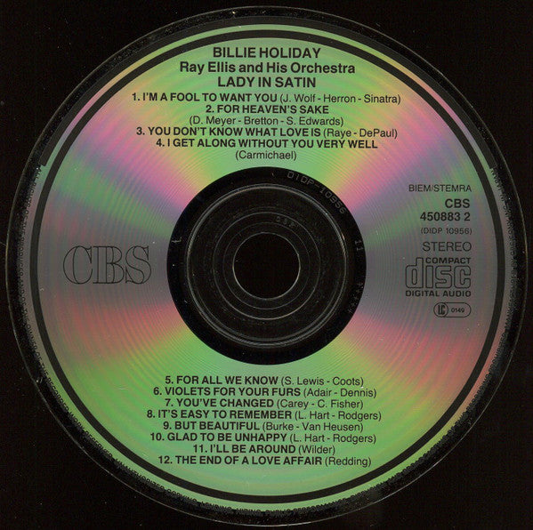 Billie Holiday, Ray Ellis And His Orchestra : Lady In Satin (CD, Album, RE, RM)