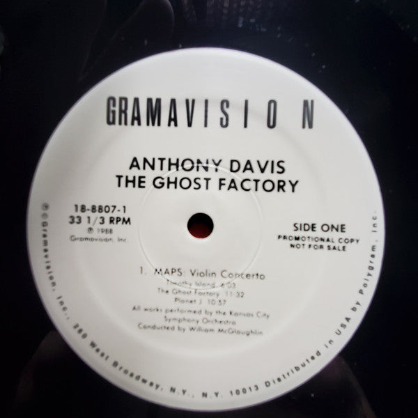 Anthony Davis (2) : The Ghost Factory (LP, Album, Promo)