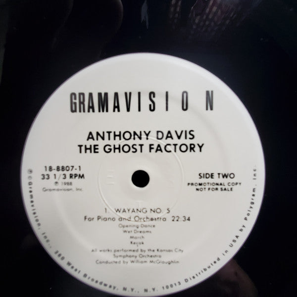 Anthony Davis (2) : The Ghost Factory (LP, Album, Promo)