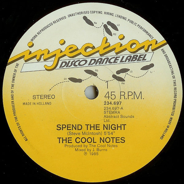 The Cool Notes : Spend The Night (Remix) (12", Maxi)