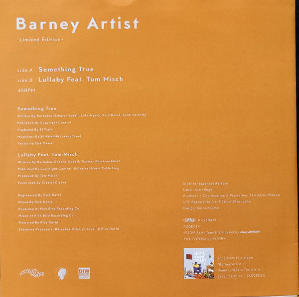 Barney Artist : Something True (7")